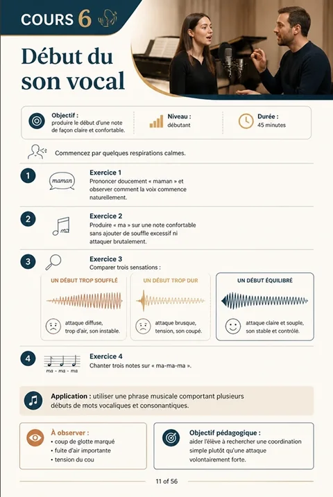 Cours 6 — Début du son vocal