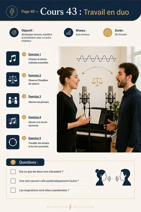 Cours 43 — Travail en duo